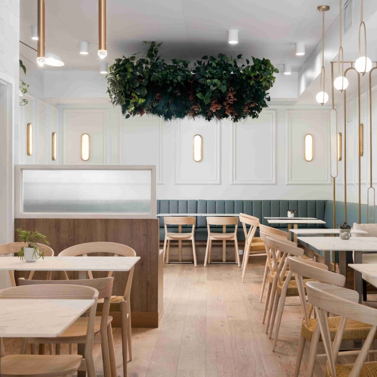 At Tabule Midtown, our aim was to blend modern sophistication with traditional Middle Eastern charm.

We achieved this by incorporating contemporary interpretations of color, materials, and ambiance, steering clear of overtly traditional Mediterranea