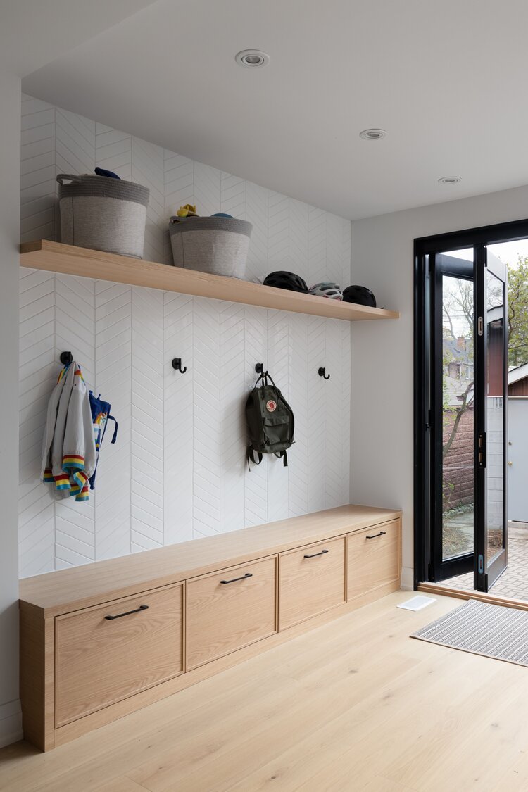 Sansa Interiors Etobicoke Home Renovation Project: Tiled Front Entryway