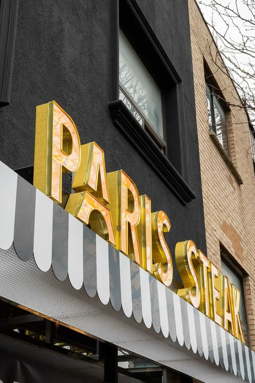 Paris Steak Exterior sign