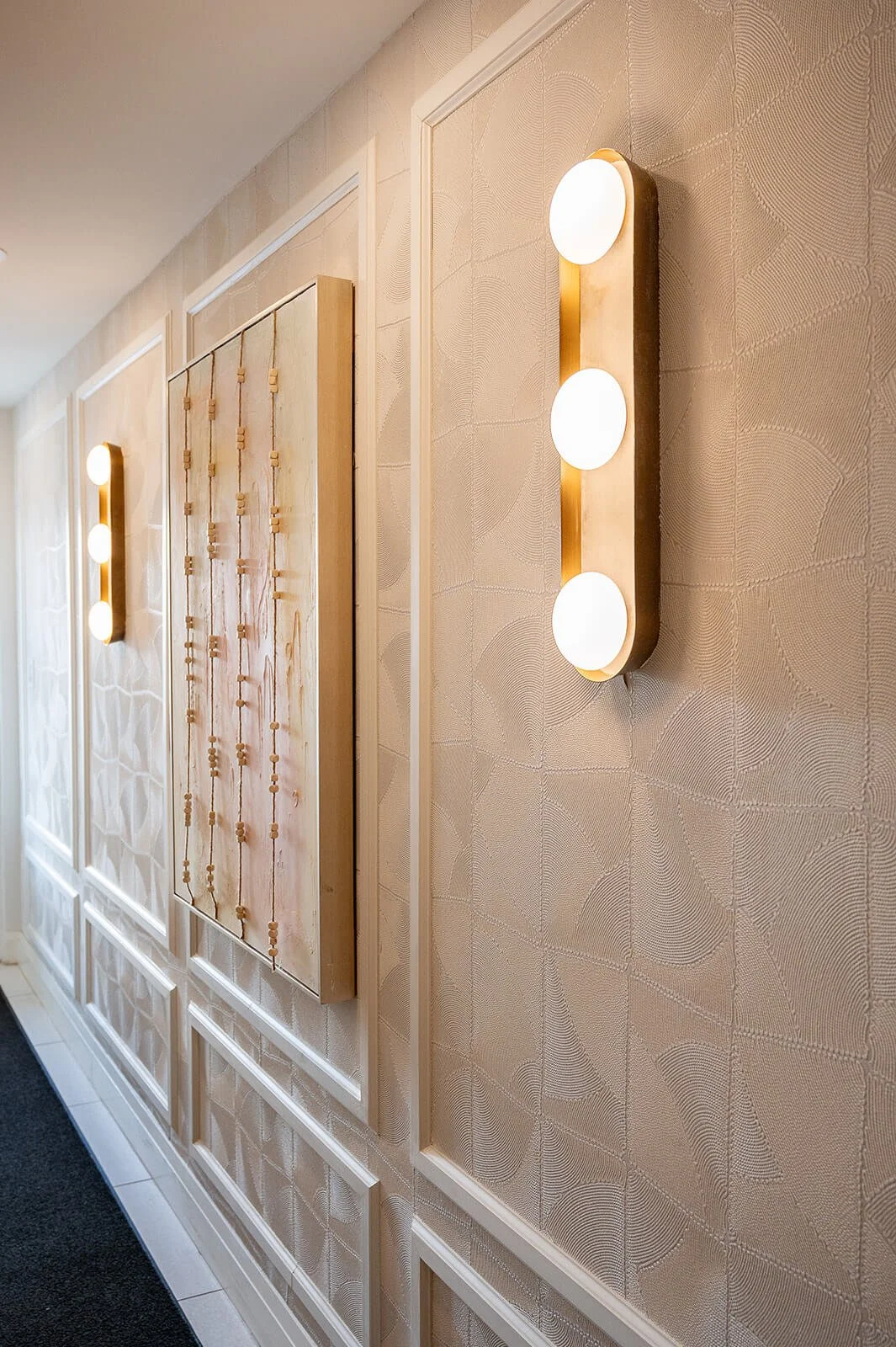 restaurant interior custom artwork lighting detail oakville