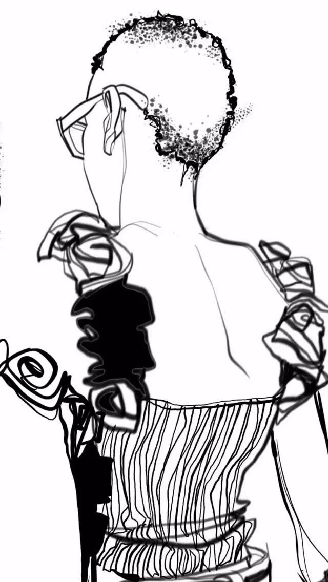 Quick sketching. Back view. No hands or feet. Hi there.
#veliciagourdin
#blackillustrator
#fashionillustrator
#digitalartist
#mondaymotivation