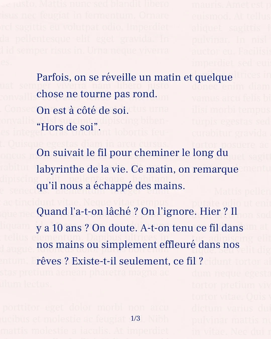 ✨ &laquo;&nbsp;S&rsquo;en remettre &agrave; la partie de soi qui sait. Celle qui se tient tout au fond, stable et confiante&nbsp;&raquo;.

Certains distinguent l&rsquo;&eacute;go et l&rsquo;essence.
Le moi et le Soi.

Cette part de nous, petite, &eac
