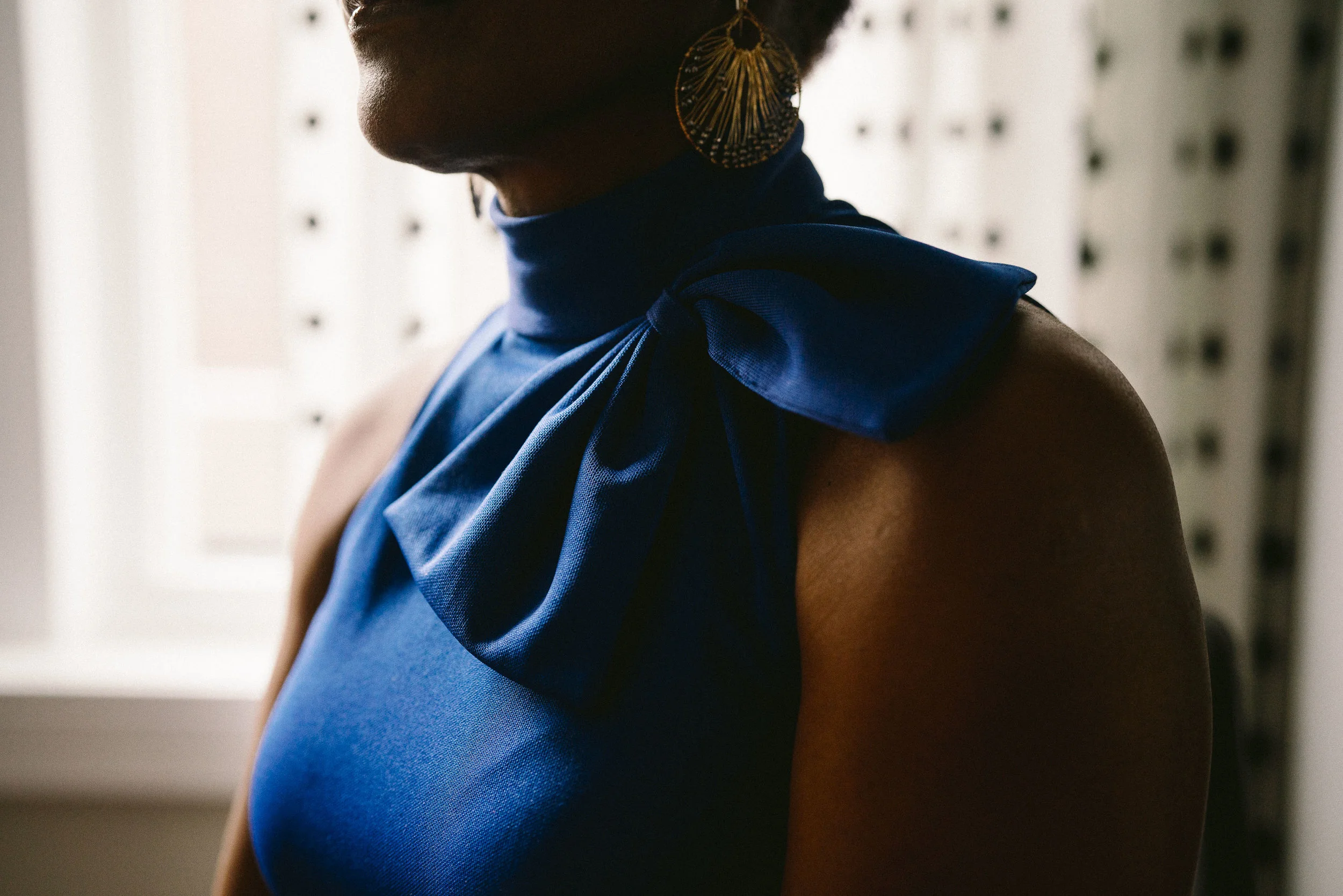 She specializes in custom pieces and alterations