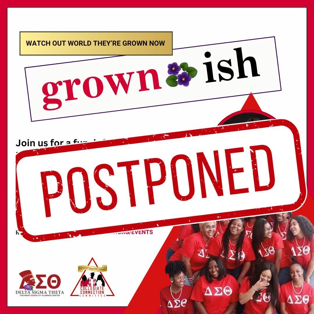 🚨 Event Postponement Alert! 🚨
Due to unforeseen circumstances, our 'Grownish' event scheduled for this evening, March 18th, at 7 PM has been postponed. We sincerely appreciate everyone's support and enthusiasm for this event. Stay tuned for updates