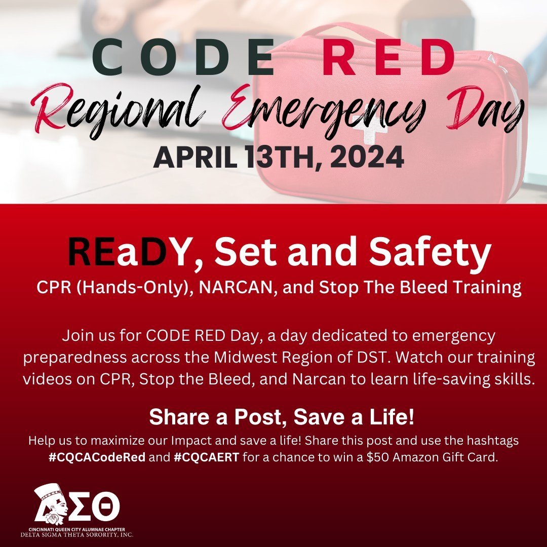 🚨 April 13th marks #CODERED Day in the Midwest Region of DST! 🚨 

Our ERT committee is hard at work, providing vital awareness and training on CPR, Stop the Bleed, and Narcan. Watch our short video demonstrations on these essential topics on the CO