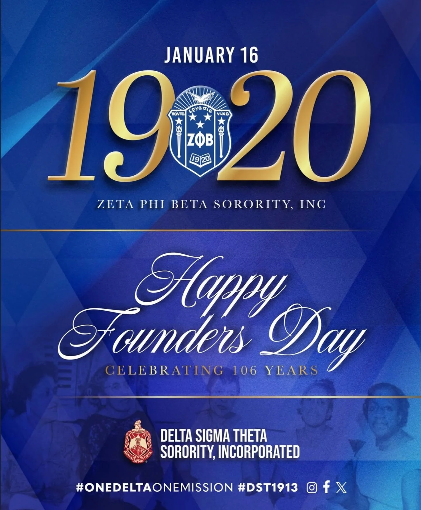 Congratulations to the finer women of Zeta Phi Beta Sorority, Incorporated on 106 years of service and sisterhood! Today we honor your steadfast commitment to scholastic achievement, unity, and uplifting communities.

May you continue to lead with pu