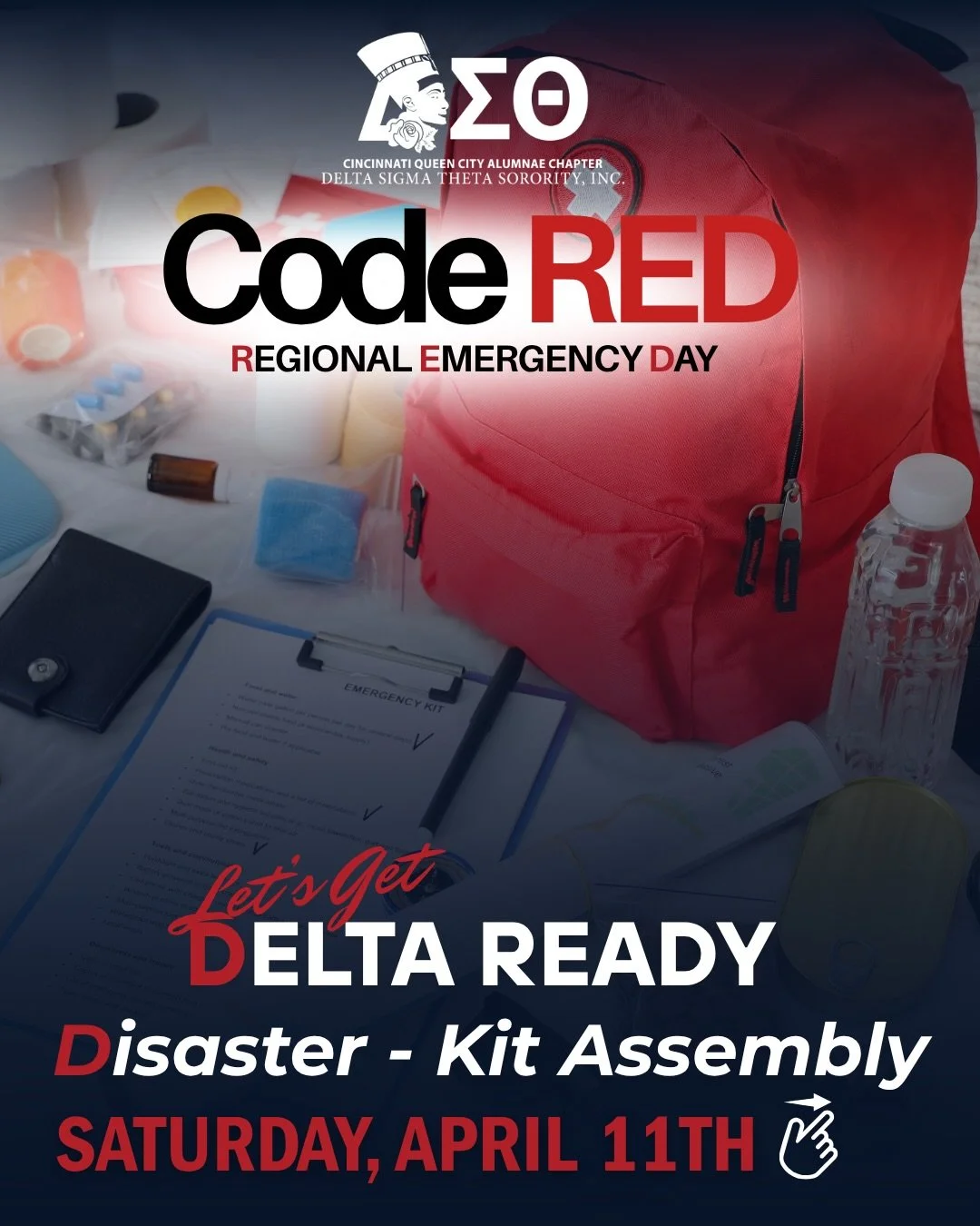 Are you ready?

CODE RED: Regional Emergency Day is your reminder to get prepared.

We&rsquo;re breaking it down step by step so you&rsquo;re not guessing in a crisis:
Disaster - Kit Assembly
Emergency - Evacuation Planning
Legal - Emergency Planning