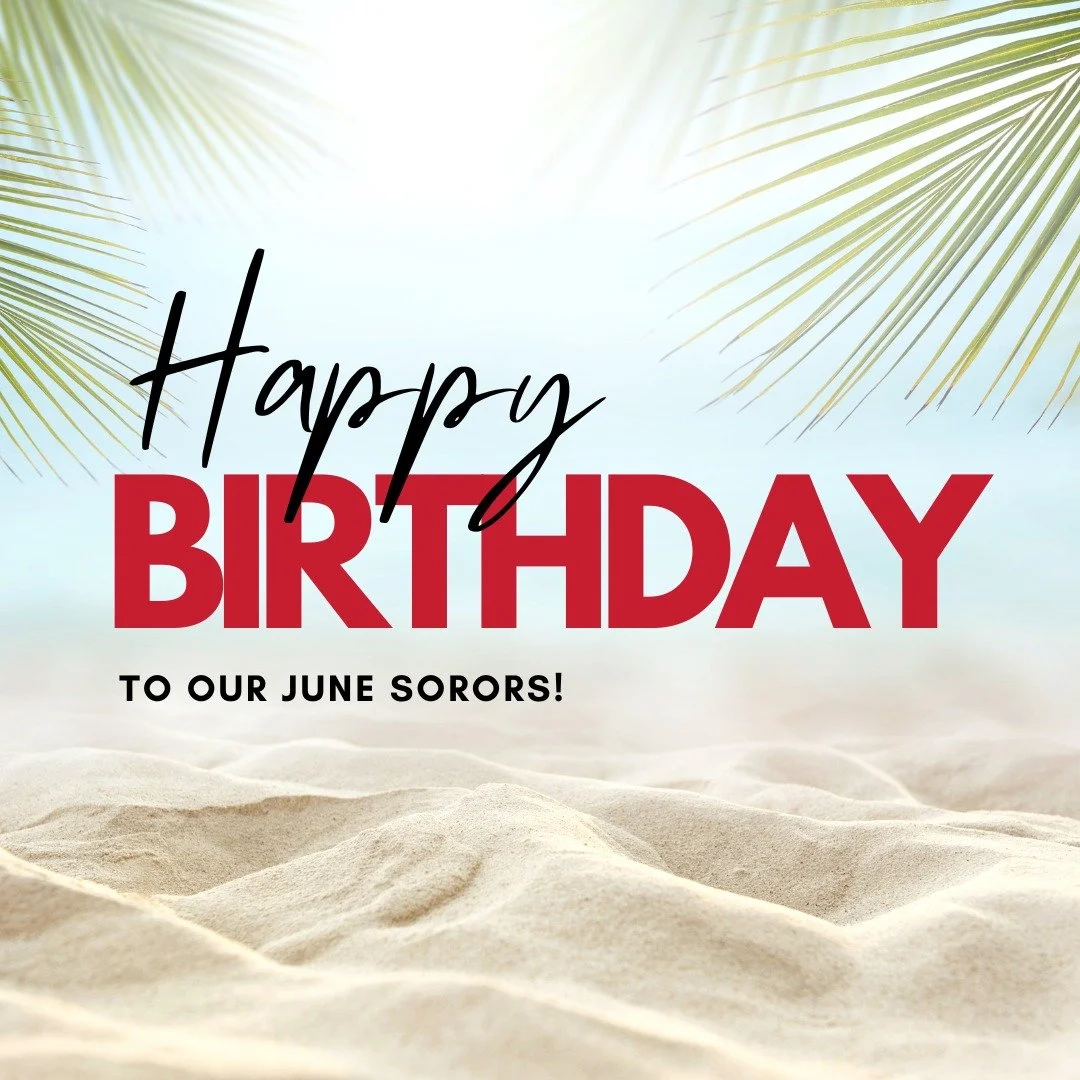 🎉 Happy Birthday to all of our Sorors celebrating birthdays in June! 🌹

Wishing you a month filled with joy, love, laughter, and countless blessings. Help us celebrate our June birthday sorors! 🎂❤️

#cqcadeltas #cqcadst