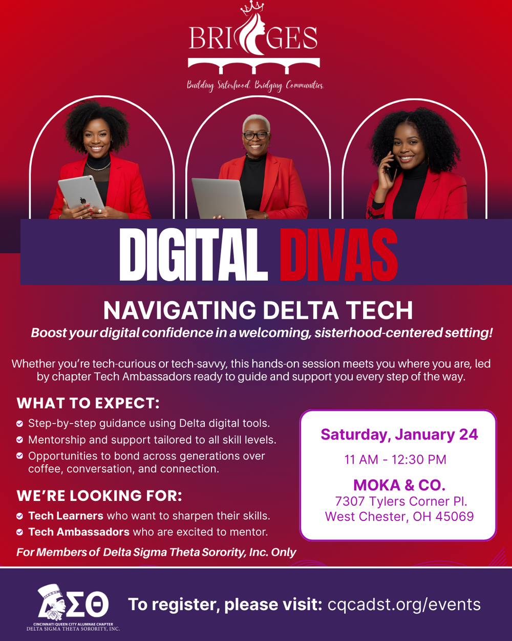 BRIDGES: Navigating Delta Tech — Cincinnati Queen City Alumnae Chapter