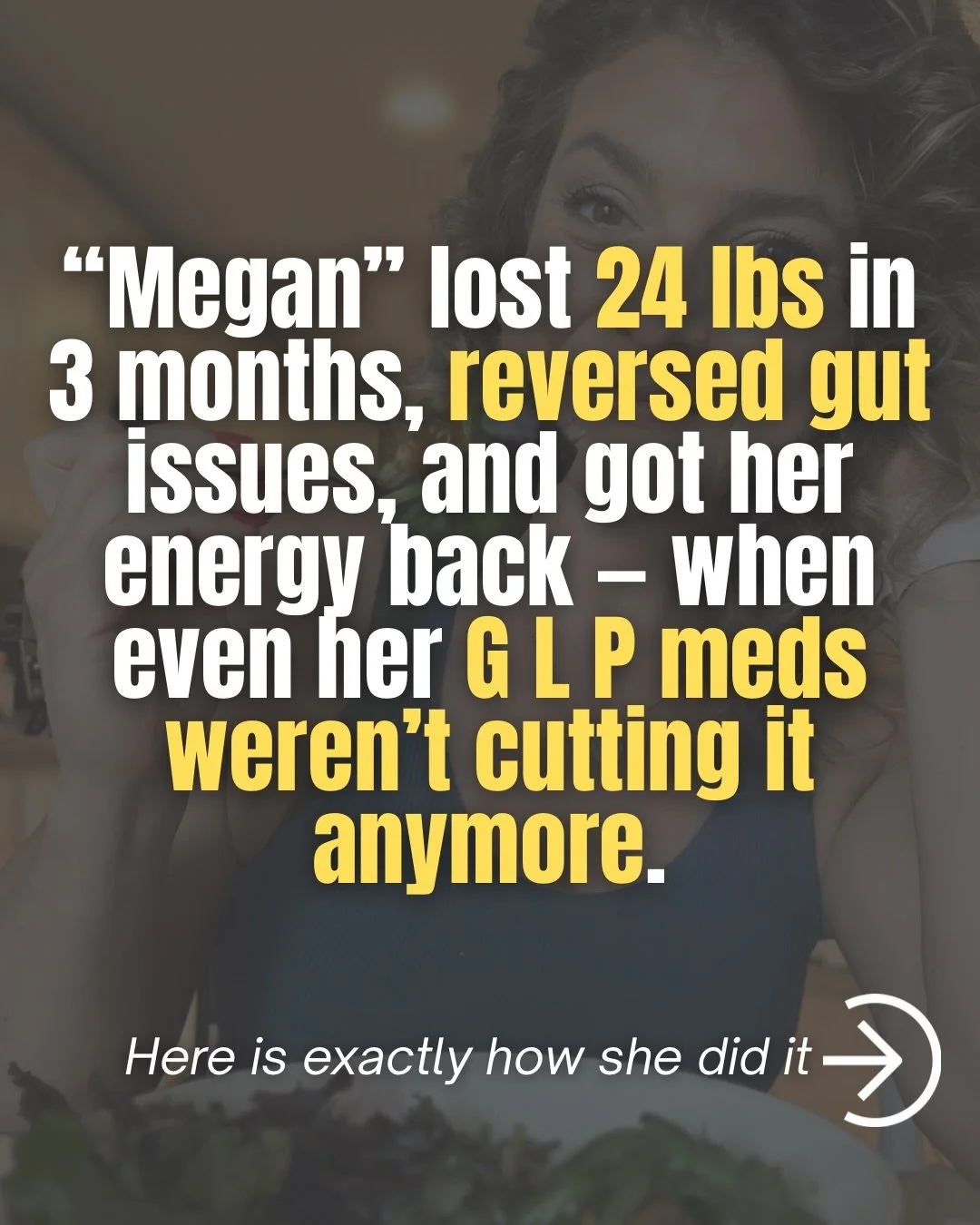 She is on a G-L-P and still gaining weight.
Bloated, exhausted, constipated &mdash; and miserable in her own skin.

She thought she was doing everything right.
But her body was holding onto inflammation, parasites, and years of ignoring the root caus