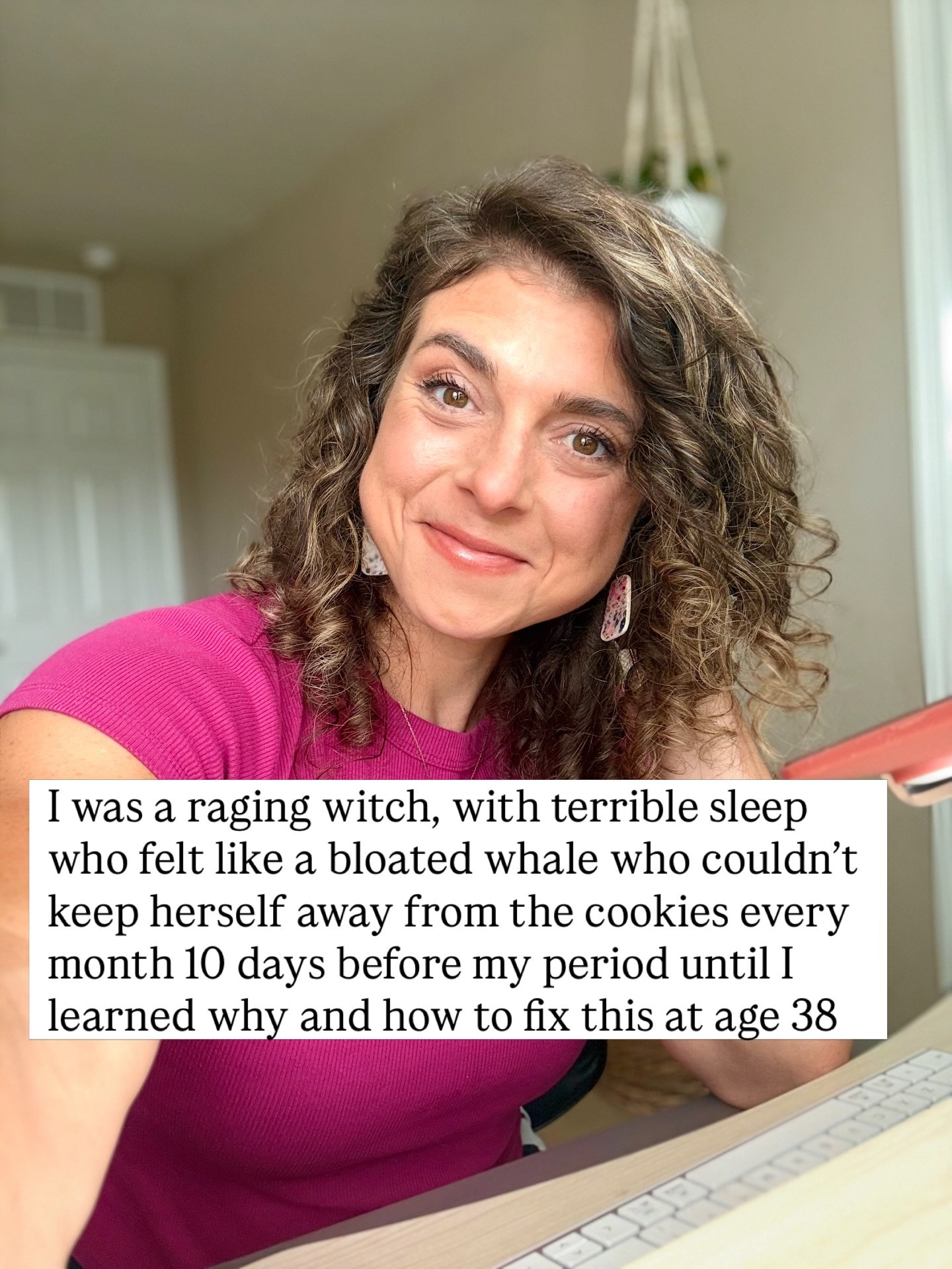 Feeling like a different person for one third of the month, isn't just PMS. 

I know because I lived it, and I was trained NTP, who had studied this for years before anyone looked in the right places. 

Swipe through. This one's for the woman who has