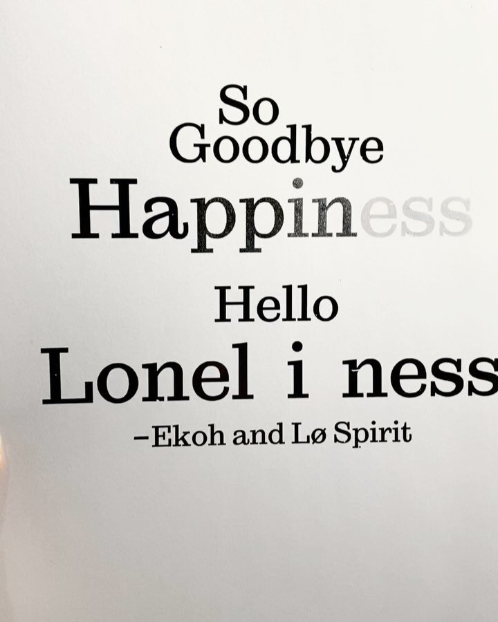 HELLO L&Oslash;NELINESS &mdash; Ekoh and L&oslash; Spirit 
Music lyric foil illustration. Swipe to see more color variations!

#design #graphicdesign #foil #foiling #foiliage #crafts #song #music #type #conceptual #conceptart #helloloneliness #ekoh #