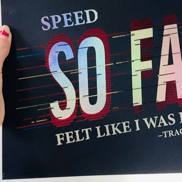 Fast Car @tracychapmanonline music lyric foil design. Swipe to see more color variations!

#music #lyric #design #graphicdesign #type #tracychampman #song #fastcar #foil #foiliage #speed #car #tastetheselyrics #colorful