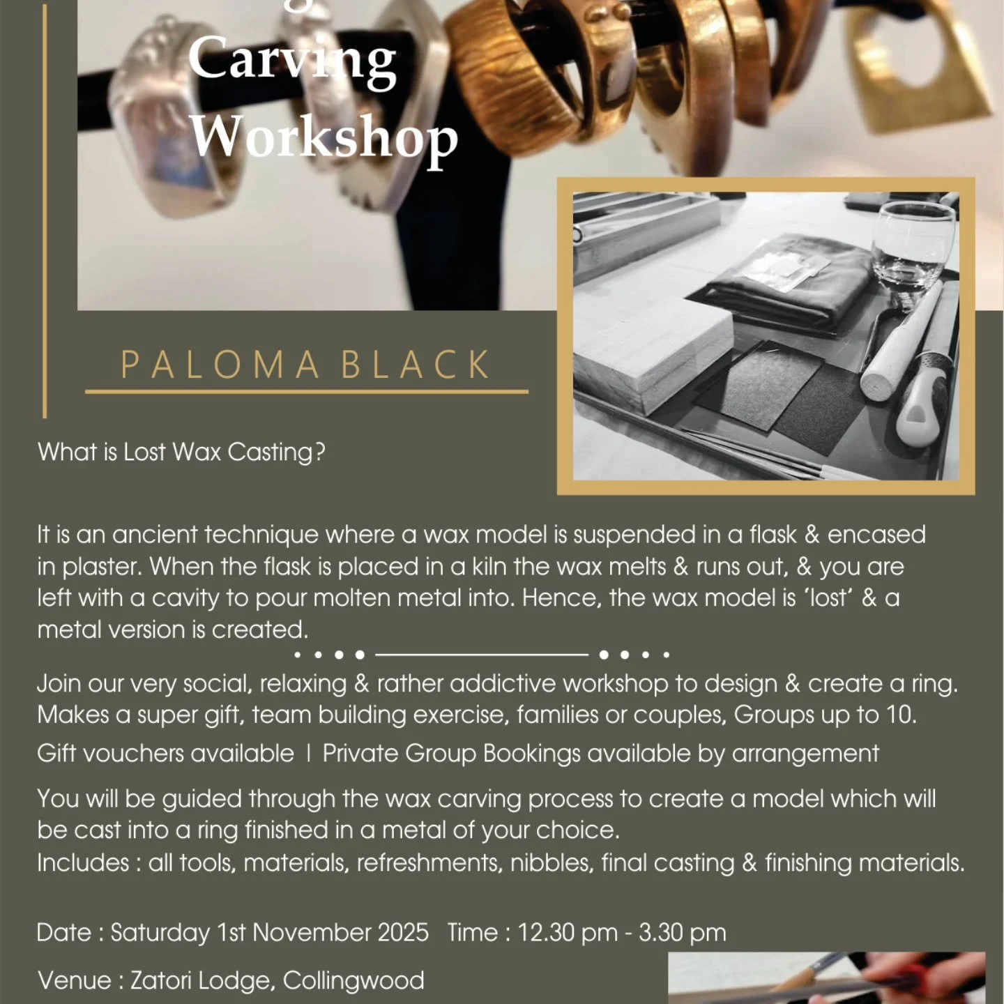 Jewellery Workshop coming to Zatori in November 🤩 why not grab some good friends & plan a mini escape to Zatori - a weekend away for spa, sauna & massage if you choose + fantastic food & wines - & a paddle board or kayak too! Oh and