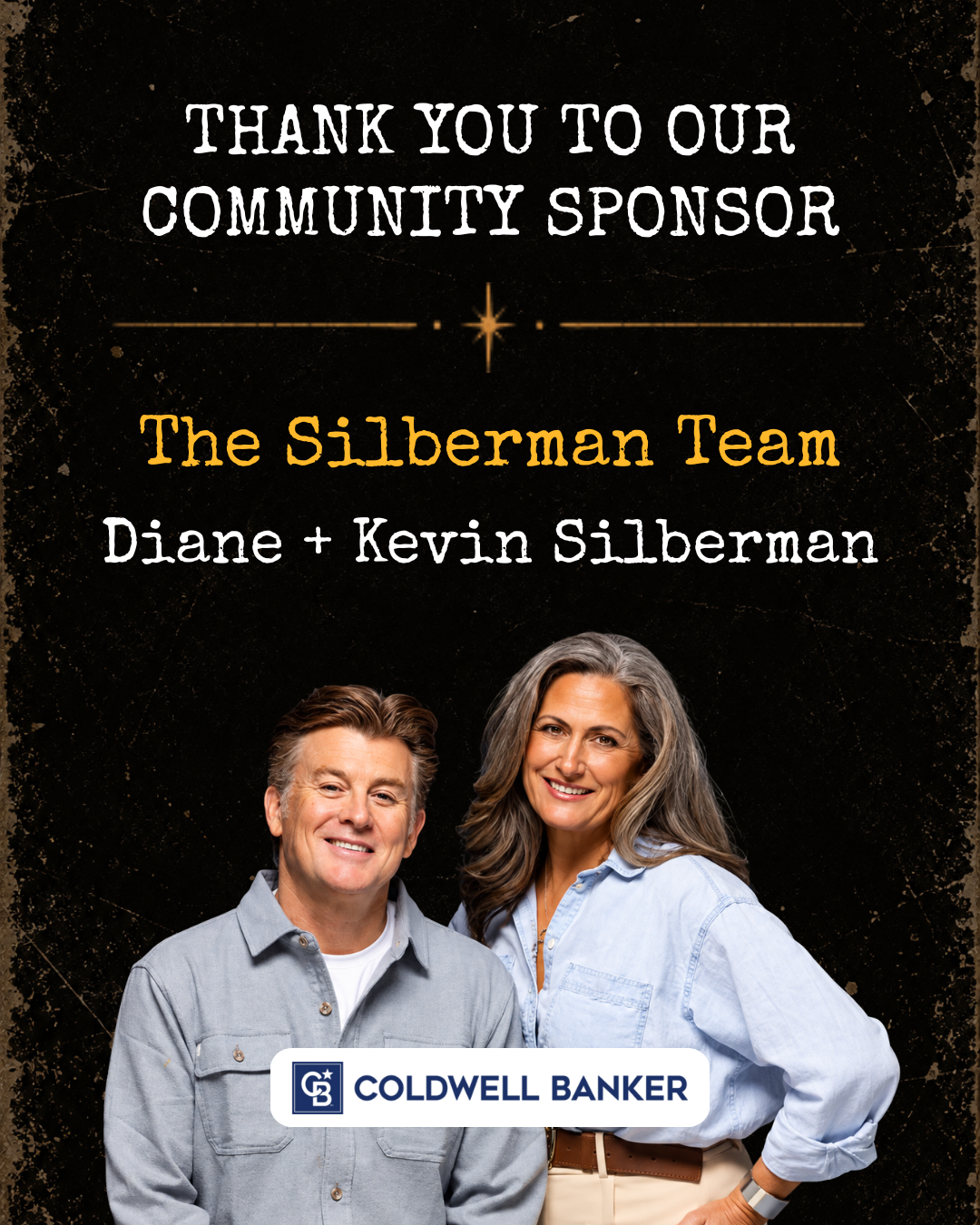 Thank you graphic with The Silberman Team Diane and Kevin Silberman with Coldwell Banker Realtors
