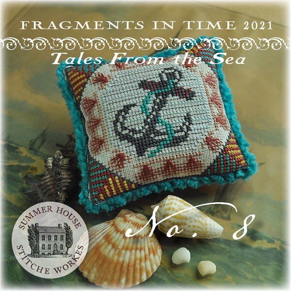 My Anchor, last but not least of this years #fragmentsintime2021  I hope you are enjoying our trip to the seaside! #summerhousestitcheworkes #crossstitch #xstitch #beachstitching #summerstitching #stitch