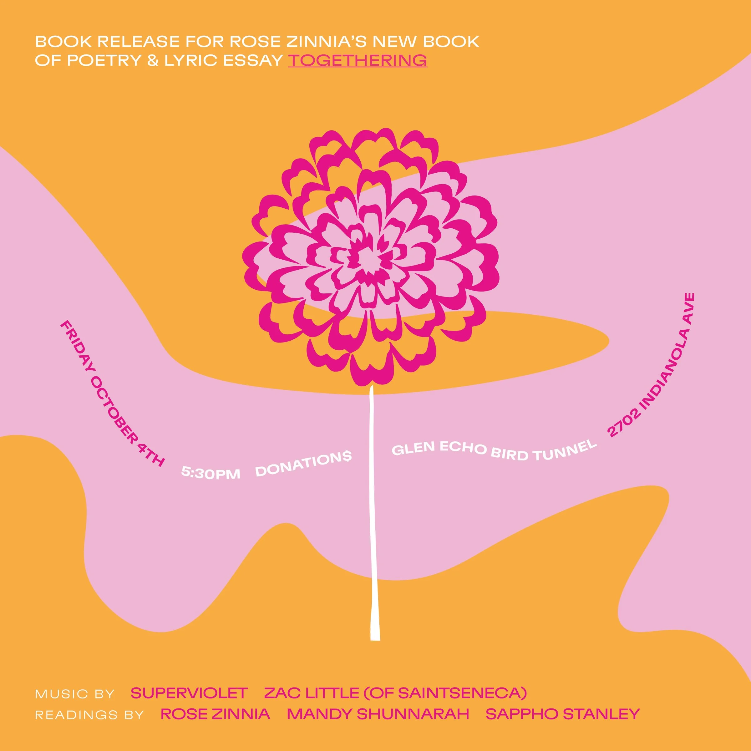 Reading with Rose Zinnia and Sappho Stanley