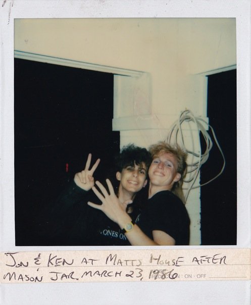  Jonathan &amp; Ken | Post Mason Jar gig | 1986 | Eye shadow edition. 