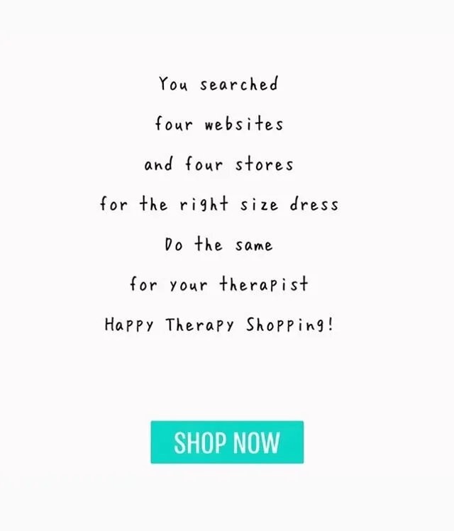 Happy Therapy Shopping! #therapyshopping #therapy #therapist #therapeutic #bestfits #findyourfit #shopnow #search #resources #mentalhealthmatters #mentalhealthawareness