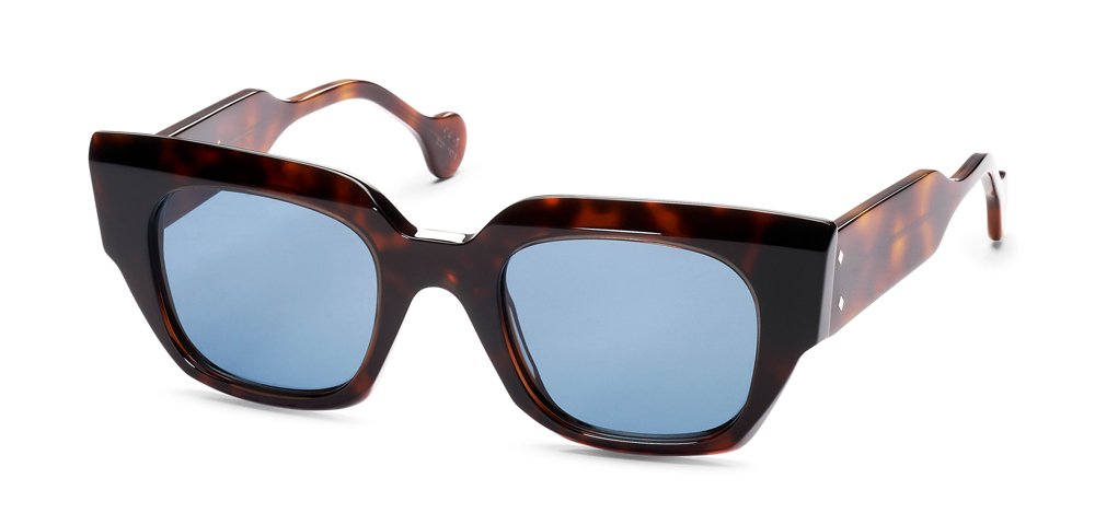Res Rei Celestia in Brown Havana/Plain Blue Lens 2541-B89