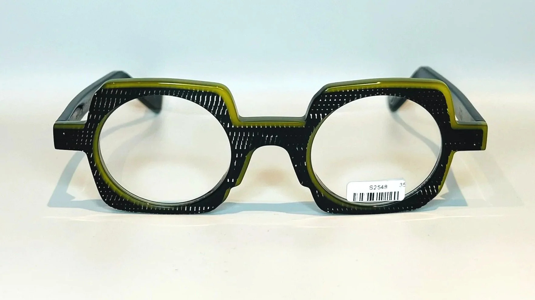 XIT Eyewear Fanny V335 in 100 Crystal Black & Khaki