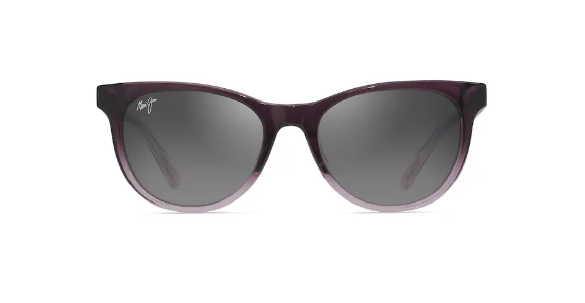 Maui Jim Lonomea MJ0588S in 004 Shiny Translucent Dark Violet to Lilac - Neutral Grey