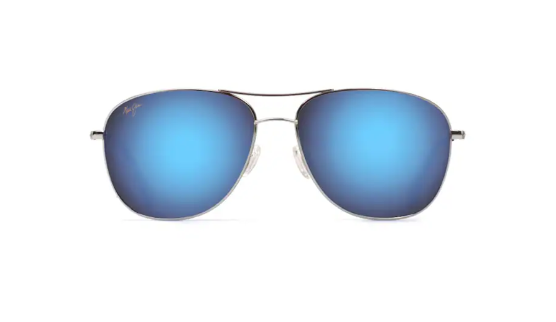 Maui Jim Cliff House MJ0247S in 001 Silver - Blue Hawaii