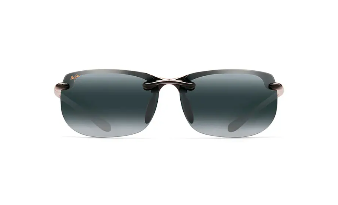 Maui Jim Banyans MJ0412S in 001 Gloss Black - Neutral Grey