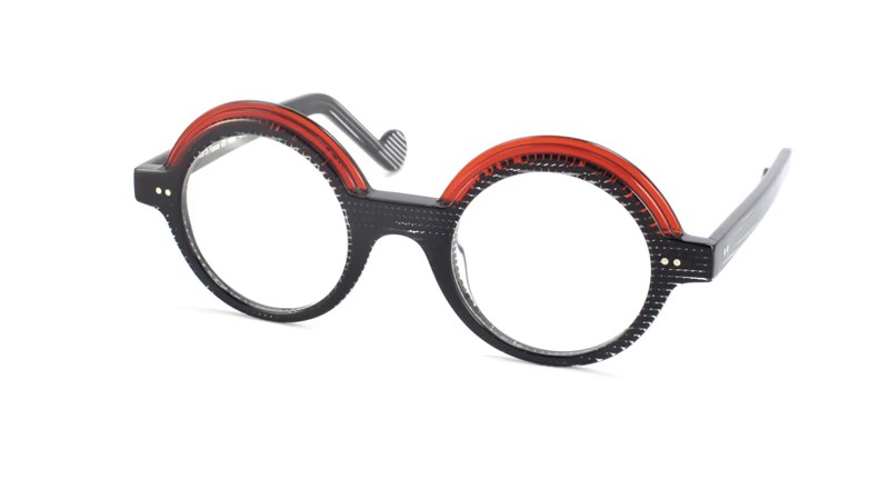 XIT Eyewear Scala V001 in 100 Translucent Black & Red