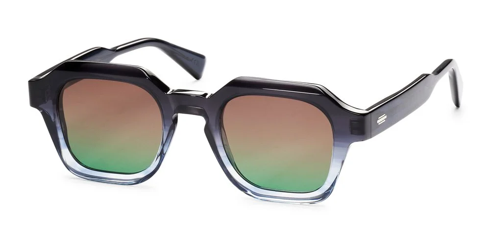 Res Rei Regatta in Gradient Blue Havana/Polarized Gradient Brown/Green Lens 2525-A84