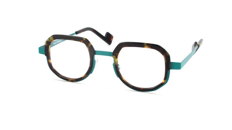XIT Eyewear Combi C213 in 134 Green Metal and Tortoiseshell