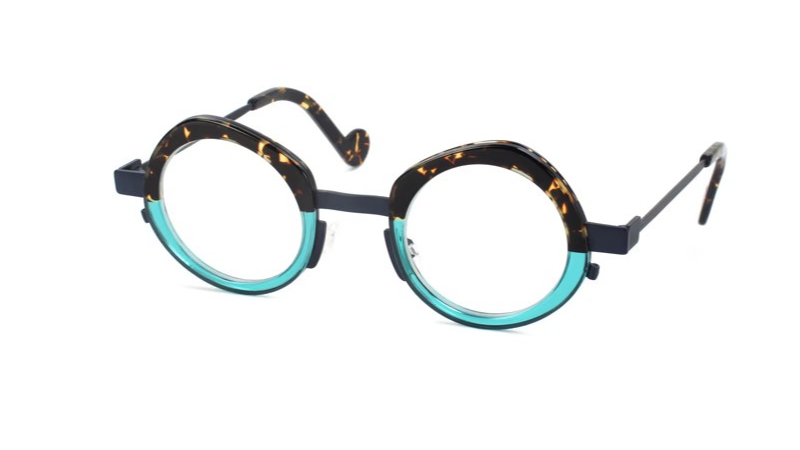 XIT Eyewear Como C305 in 008 Blue Metal and Tortoiseshell and Translucent Blue Acetate