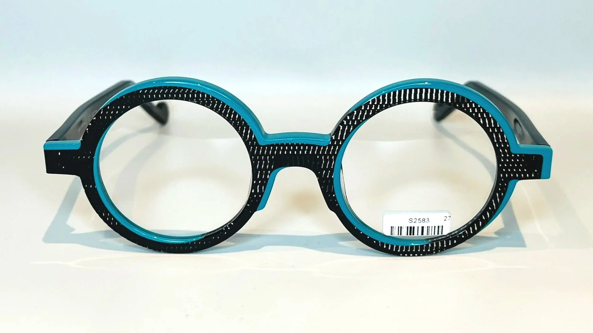 XIT Eyewear Fanny V327 in 100 Crystal Black & Neon Teal