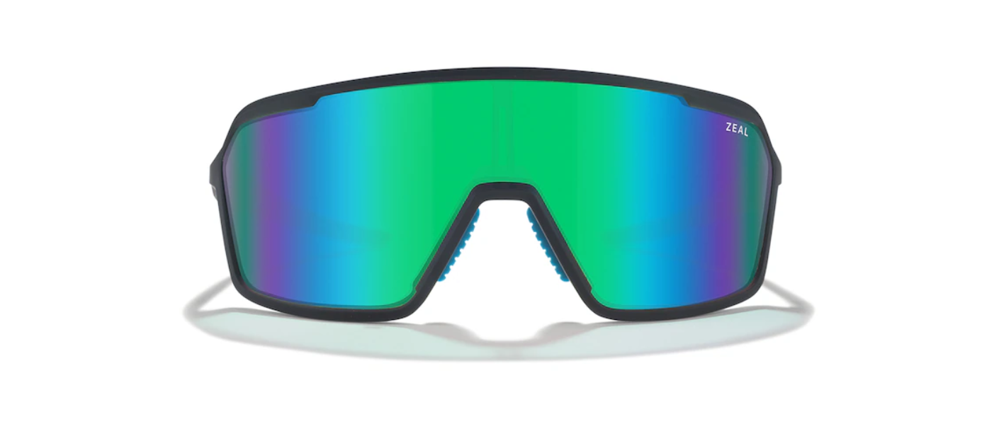 Zeal Harbinger 12970 in Matte Black Plunge & Polarized Jade Mirror