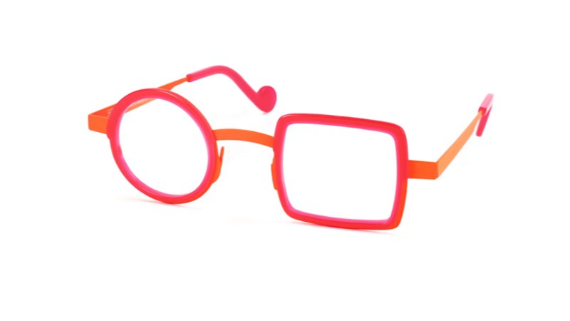 XIT Eyewear Combi C212 in 006 Neon Orange Metal and Pink Acetate