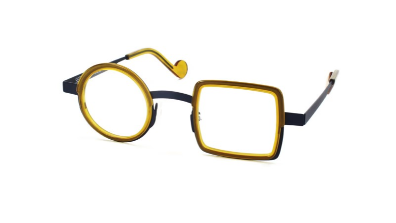 XIT Eyewear Combi C212 in 010 Blue Metal and Translucent Saffron Acetate