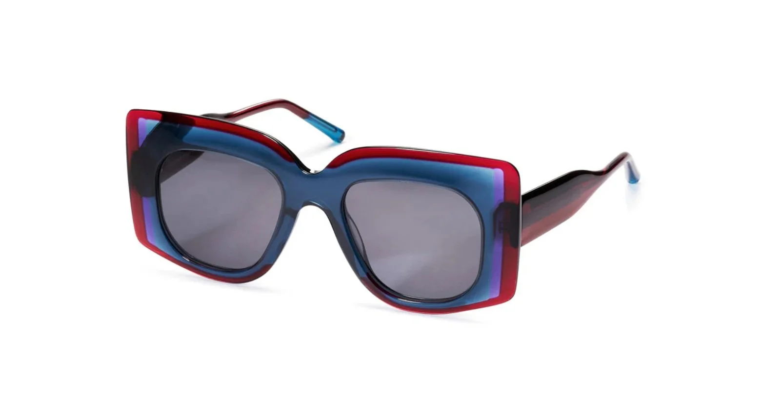 Res Rei Gerbera in 644 Slate Blue/Red/Purple