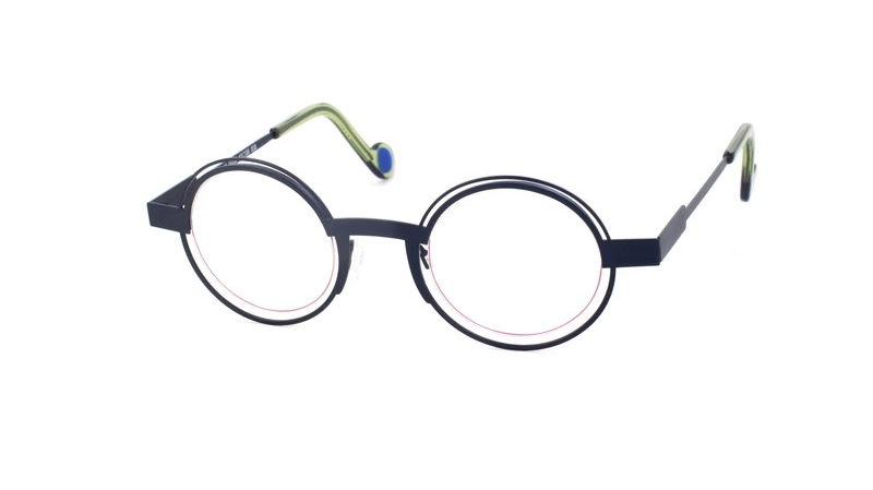 XIT Eyewear Josette M200 in 008 Matte Navy & Fuchsia Eyewire