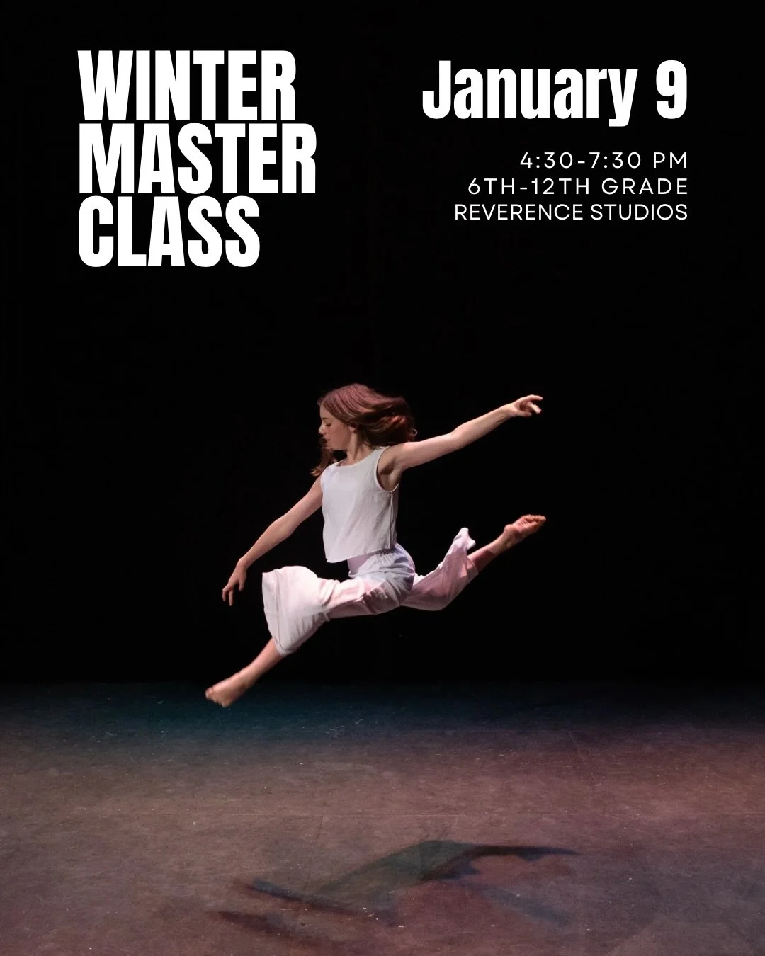 Dance with us in 2026 🪩

Join us for a winter master class on January 9th! Come be encouraged in your faith, focus on technique, and learn EncounteredHeart repertoire. 

4:30-7:30pm
R&eacute;v&eacute;rence Studios
Dancers 6th-12th grade 

Register o