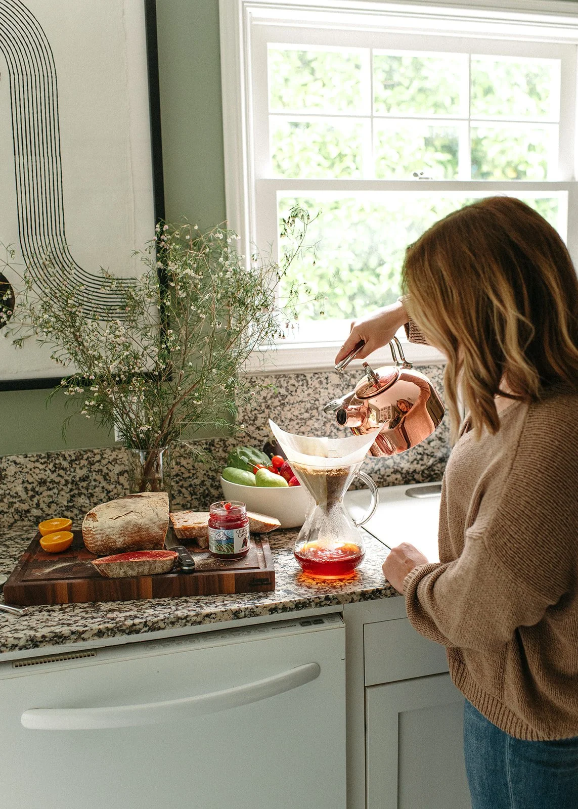 Alison Derse, Realtor Portland Oregon - Alison in her kitchen making tea