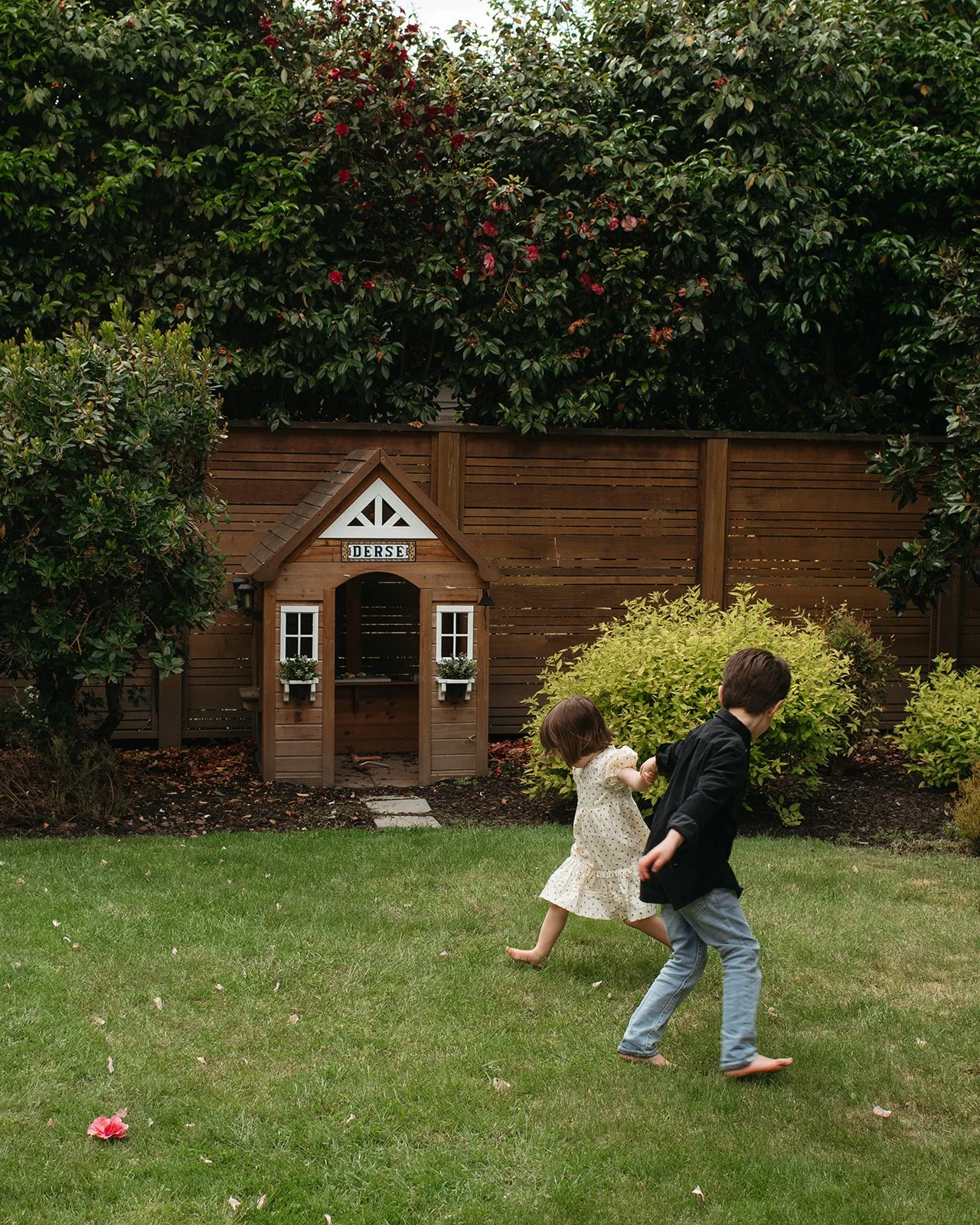 Alison Derse, Realtor Portland Oregon - Alison's children playing in her backyard