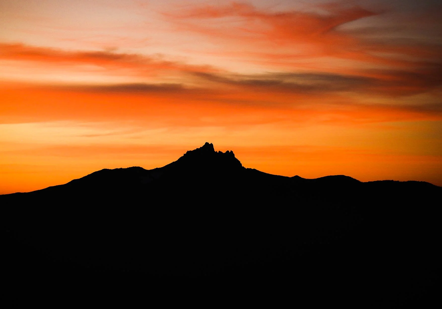 Last Light on Three Fingered Jack.JPG