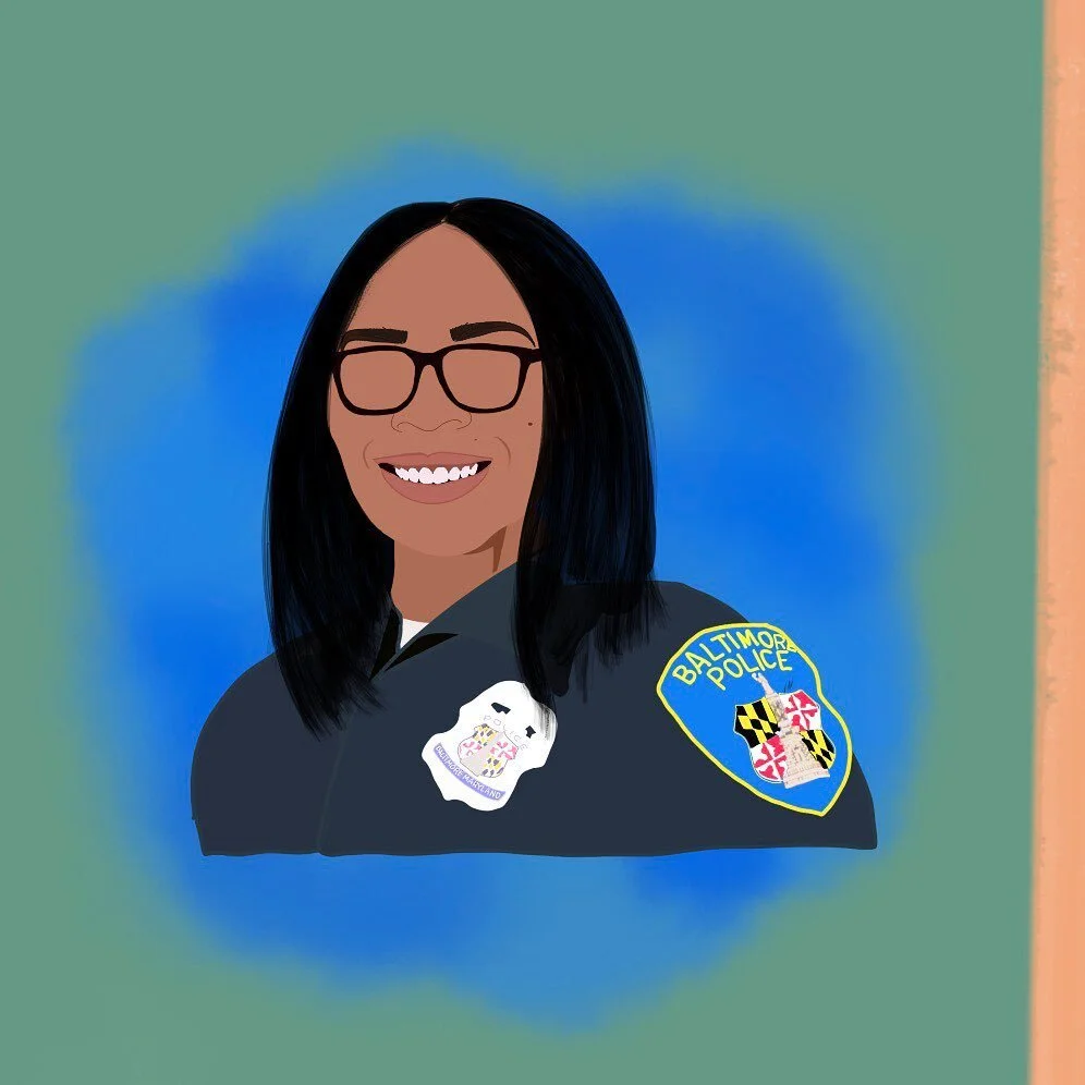 Next up commission Was bright young woman who just joined the Police Force 🚓 Congrats !!🤩 Got her degree and now she&rsquo;s off to the academy 🥳