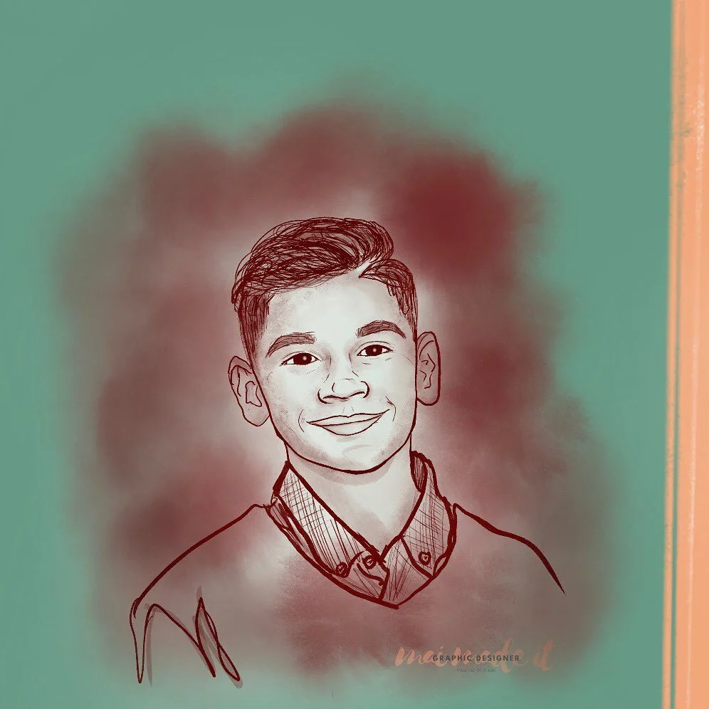 Digital Portraits make perfect Quarantined Birthday gifts! check out this cool lil pre-teen 😎 #QuarantineCommission #maimadeit