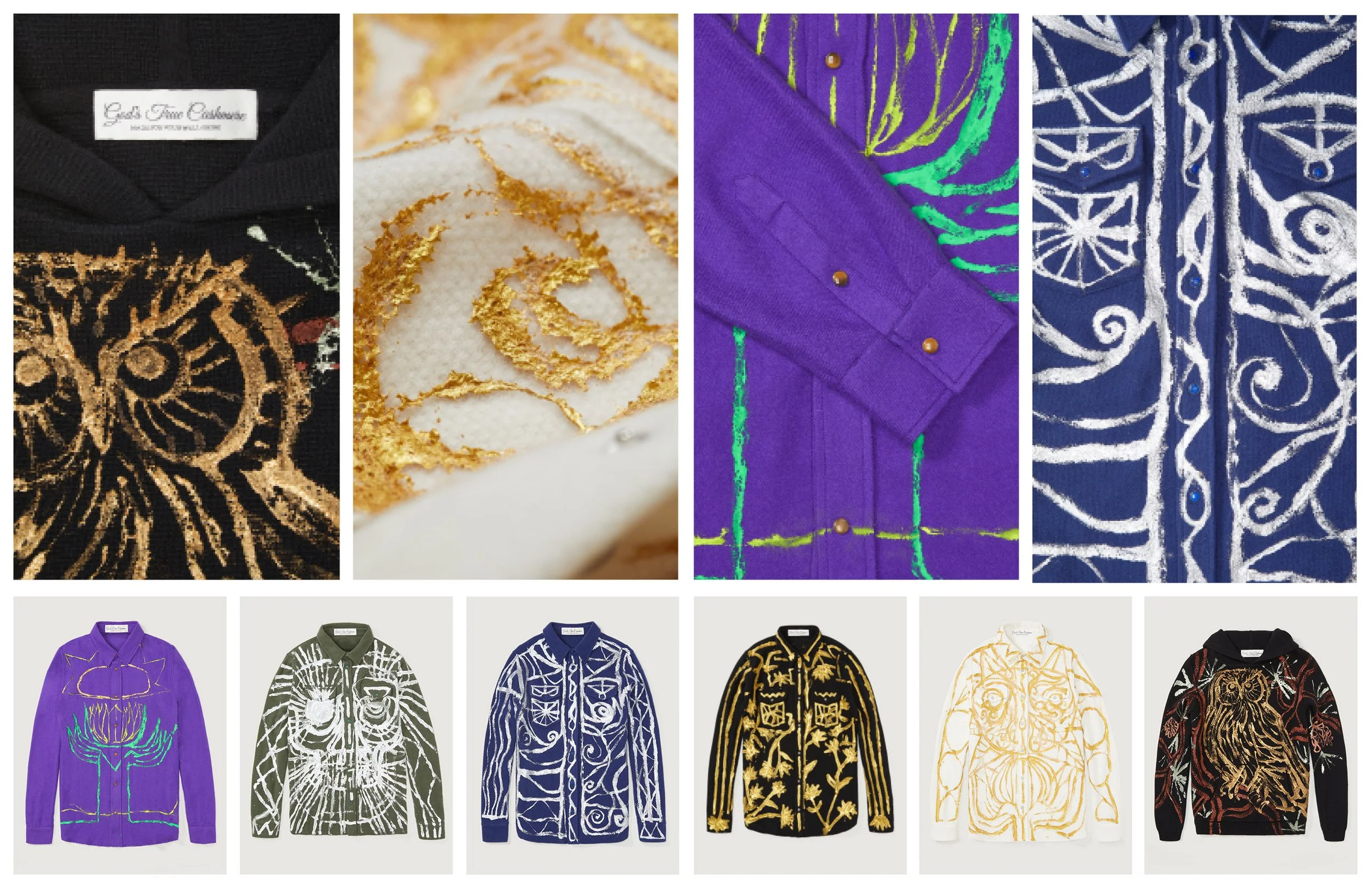  God’s True Cashmere. Special capsule by artist Thomas Houseago. 