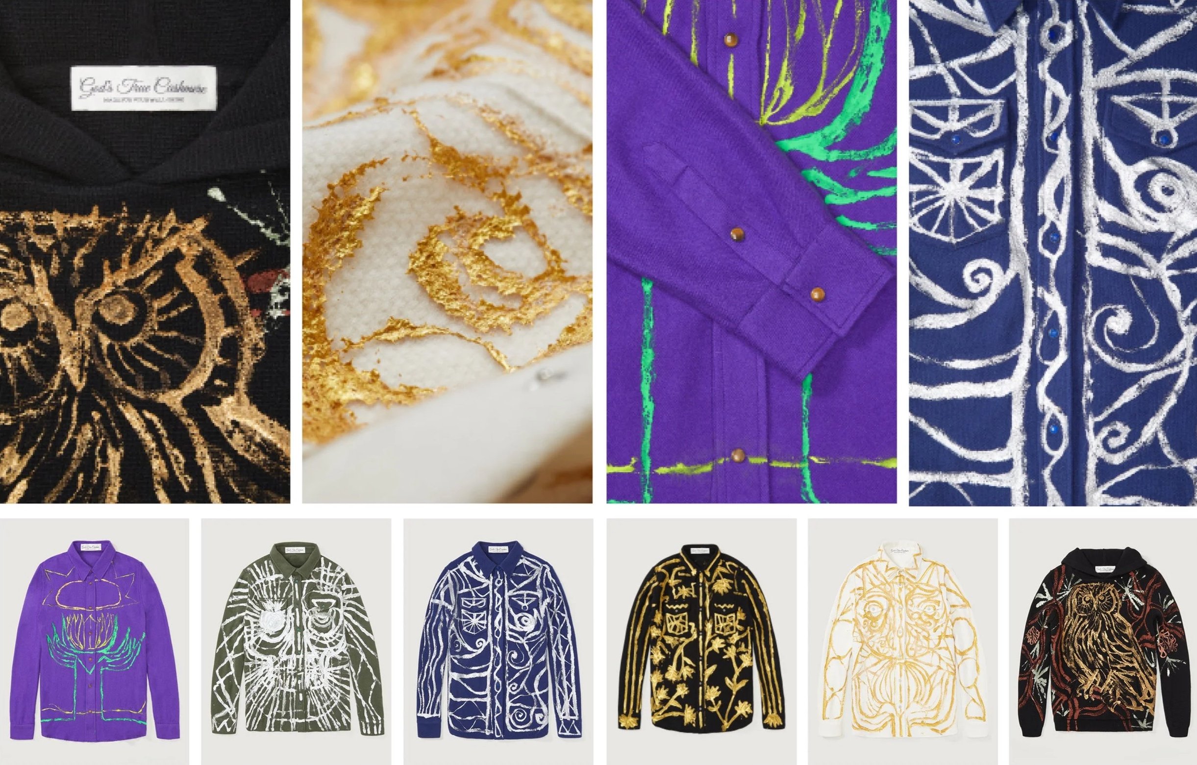  God’s True Cashmere. Special capsule by artist Thomas Houseago. 