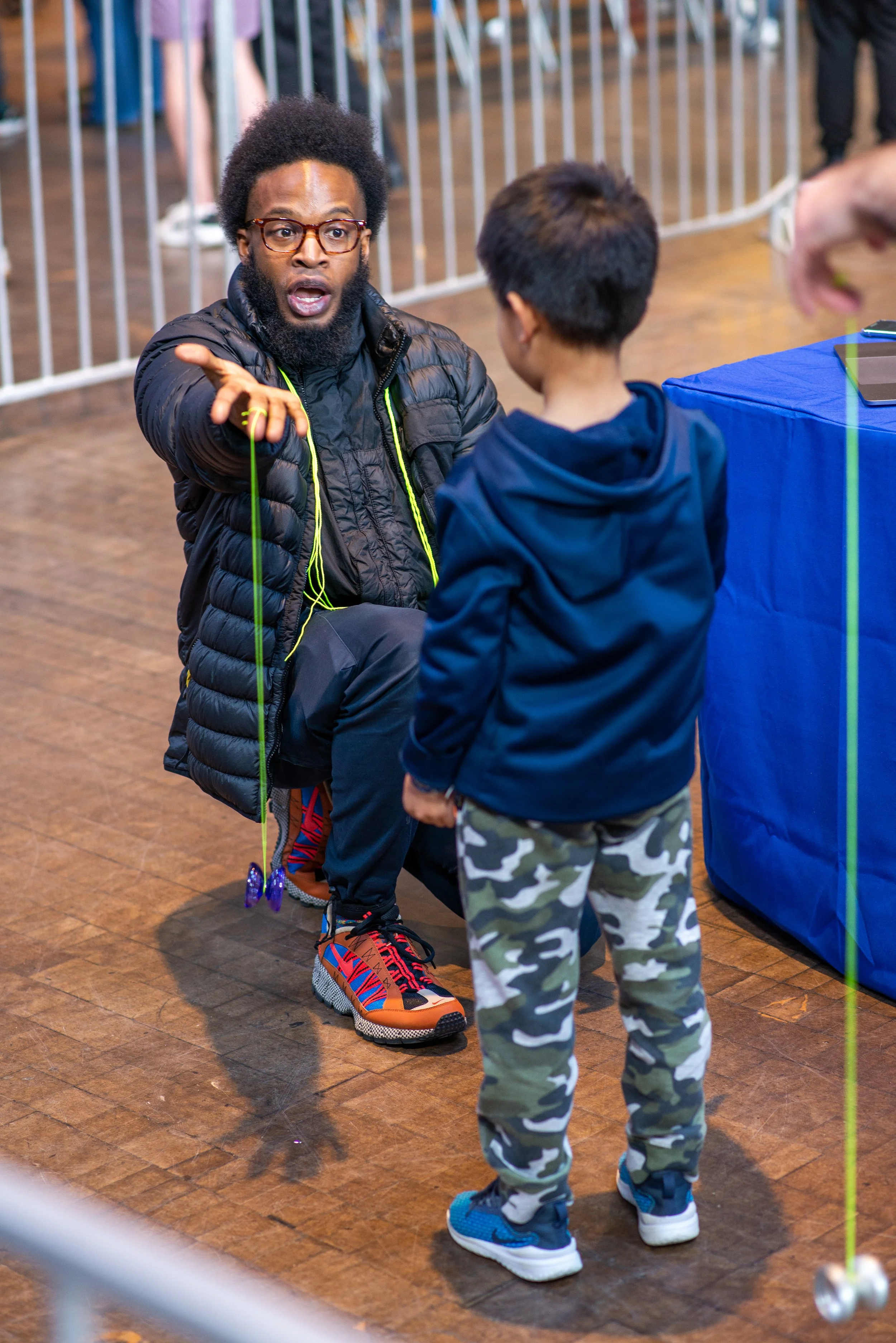 Mark Montgomery teaching yo-yo, Seattle, 2020