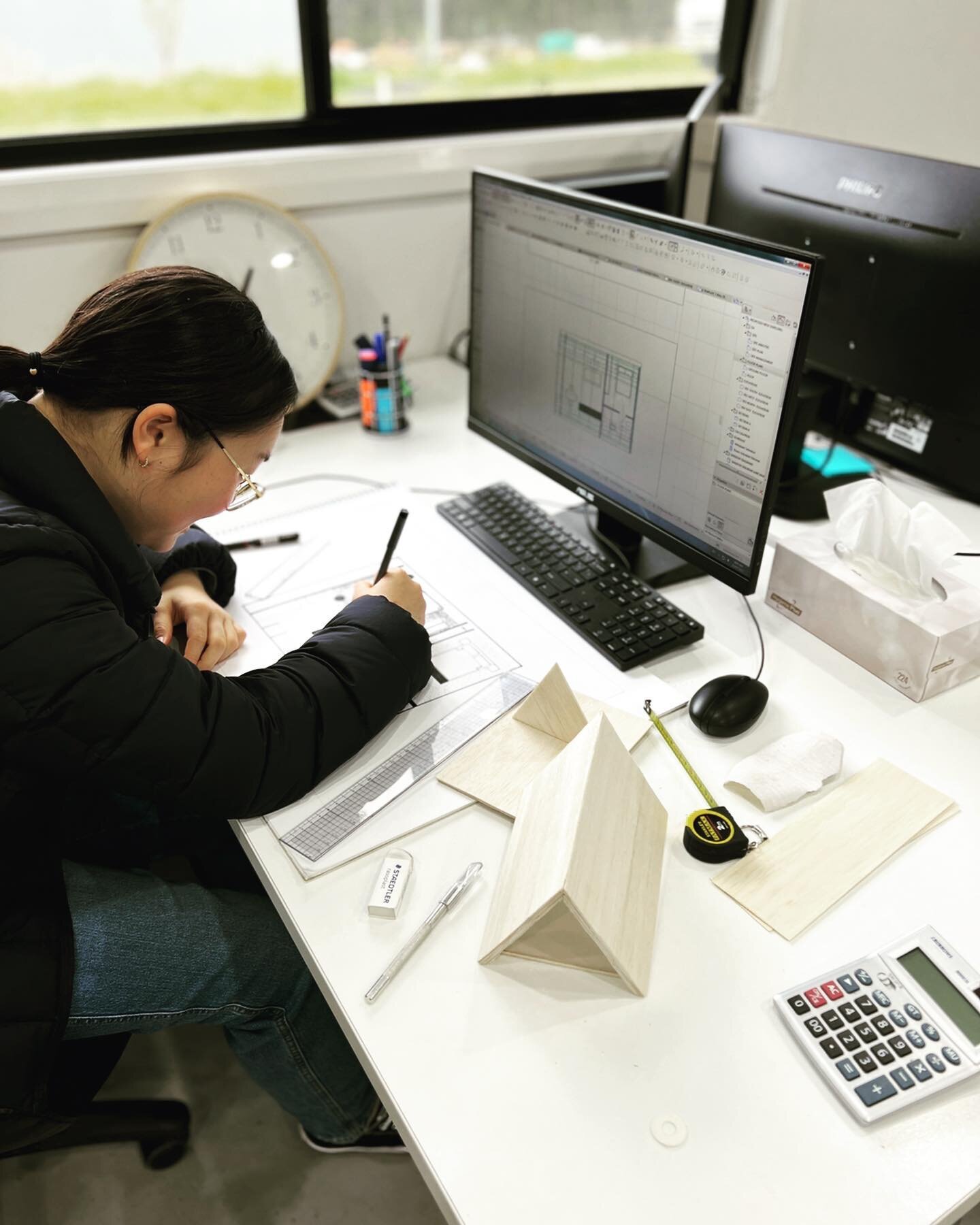 It&rsquo;s been a pleasure having Yoonji from @thepondshighschoolnsw on work experience with our team this week! 🤓✏️ She experimented in various modes of architectural representation including drawings and models to develop and communicate architect