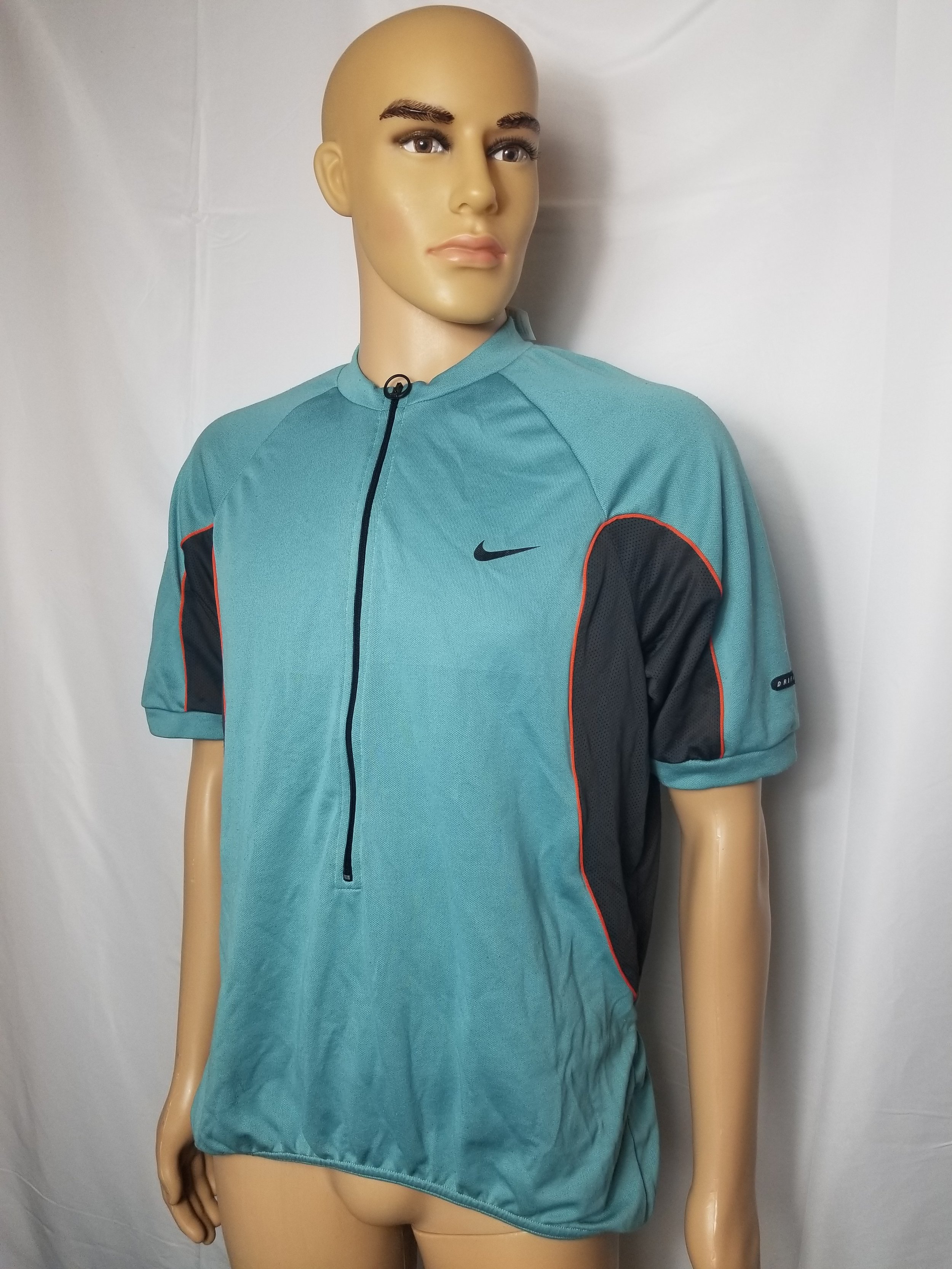 Vintage Nike ACG 90s made in USA Blue cycling jersey size xl Retro