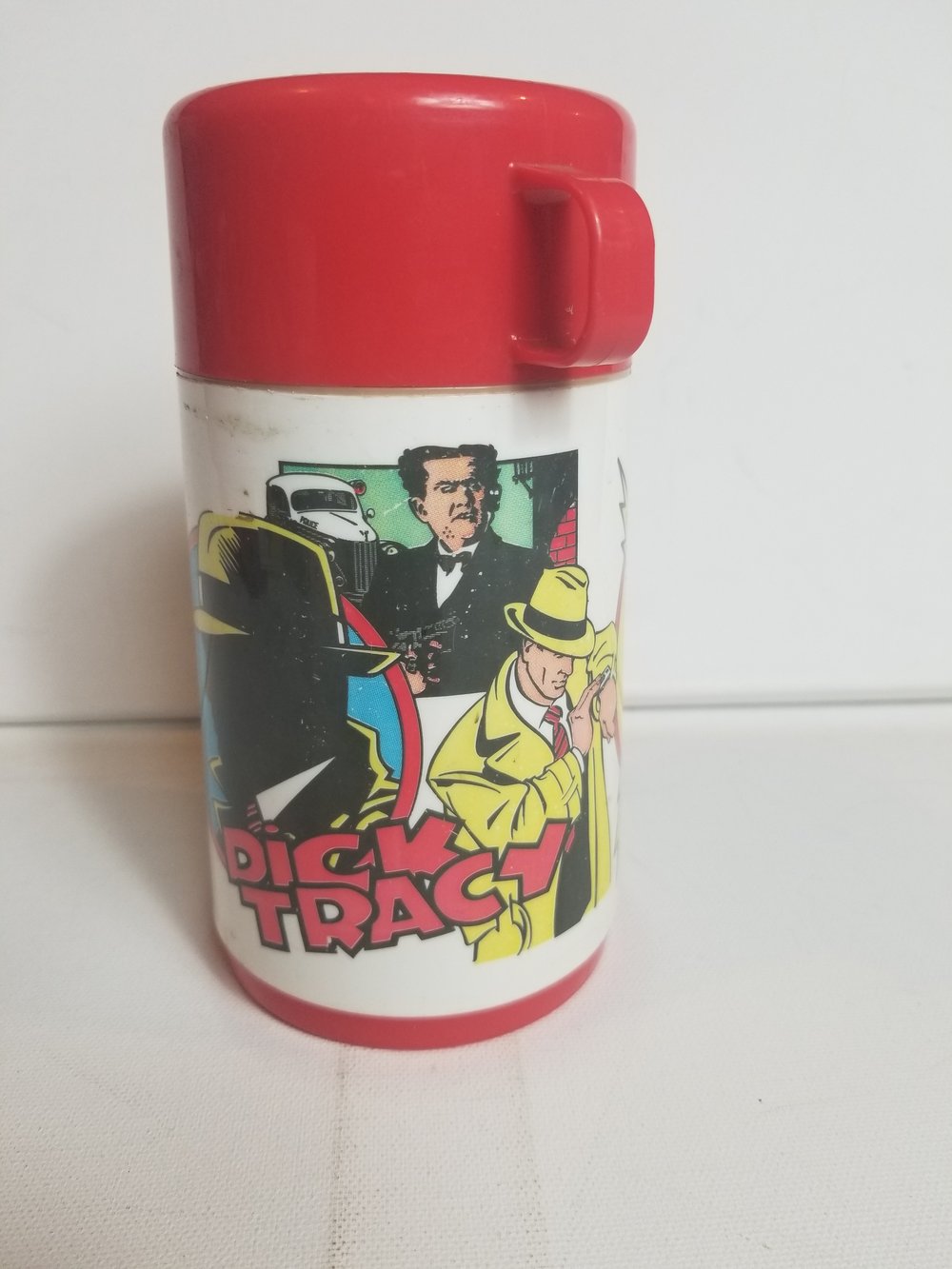 Vintage 1980s Dick Tracy Disney Thermos Cup. — JtsHeroeShop